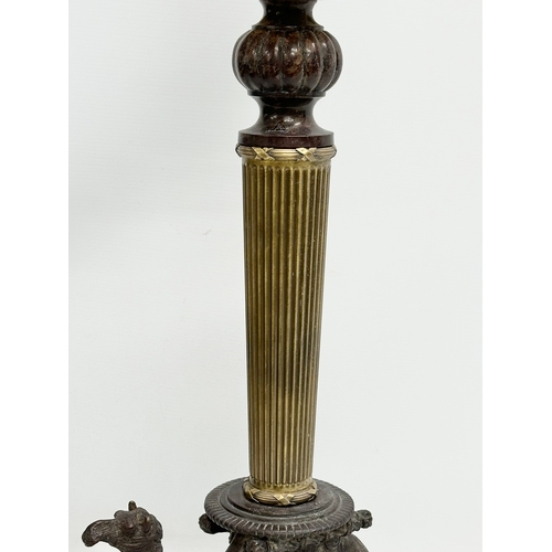 419 - A large good quality mid 20th century Italian candleholder. 29x15x73cm