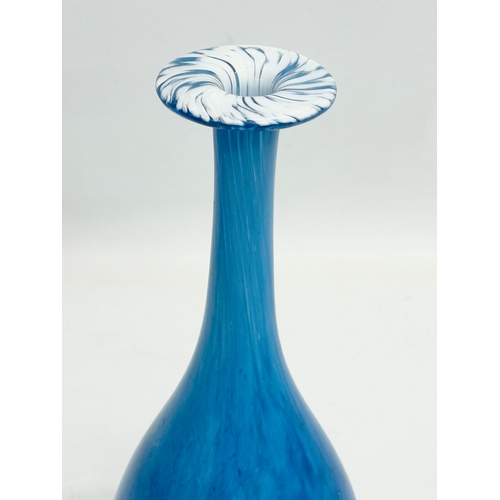 244 - A 1950’s/60’s Art Glass vase. Probably by Orrefors, Sweden. 24cm