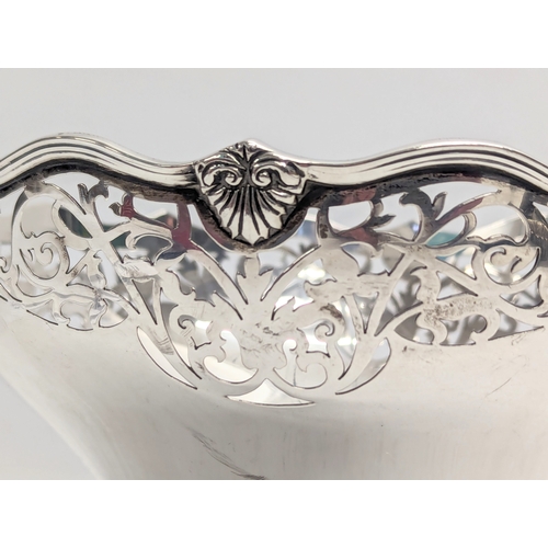 564 - An early 20th century pierced silver footed bowl by Charles. S. Green & Co. Birmingham, 1933. 495g. ... 