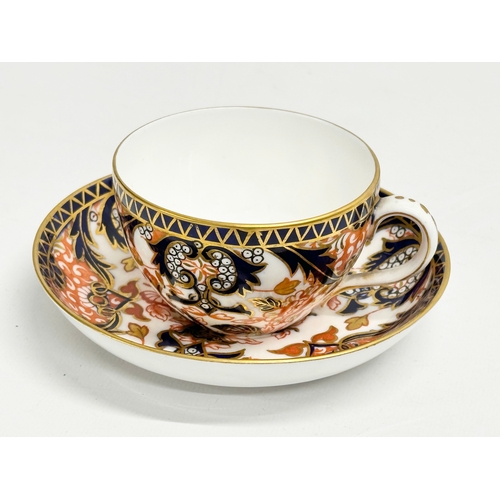 293 - A pair of late 19th century Royal Crown Derby Imari tea cups and saucers. Circa 1880-1900.