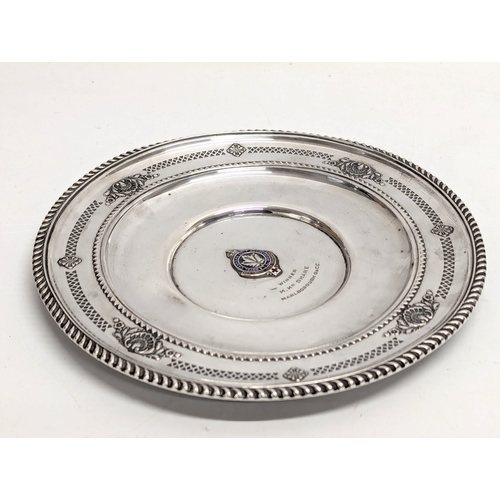 623 - A sterling silver presentation plate for the winner of The Royal Canadian Golf Association, a Red Cr... 