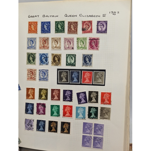 645 - A large collection of British stamps including Edward VII 1901-1910. With international stamps.