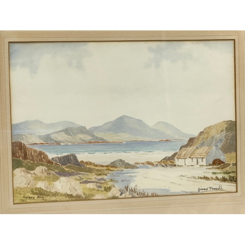 319 - A watercolour by George Farrell. Mulroy Bay. 37x25cm. Frame 58x42.5cm S