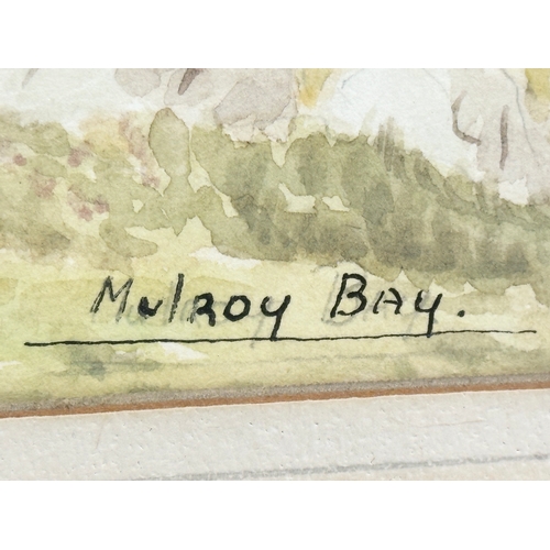 319 - A watercolour by George Farrell. Mulroy Bay. 37x25cm. Frame 58x42.5cm S