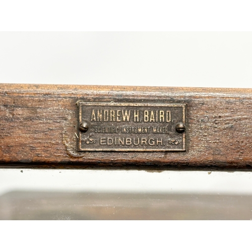 323 - Andrew H. Baird. An early 20th century balance scales case by Andrew H. Baird with Becker’s Sons sca... 