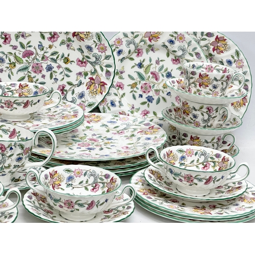 344 - A 54 piece Mintons ‘Haddon Hall’ dinner service. Designed by John Wadsworth.