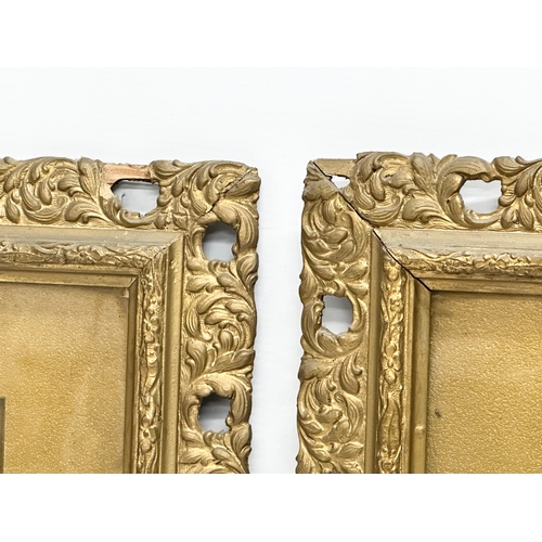 405B - A pair of late 19th century gilt framed crystoleums. 39x46cm S