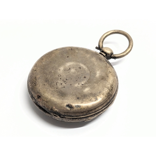 569A - A 19th century gents silver pocket watch by J. W. Chester, 1865.