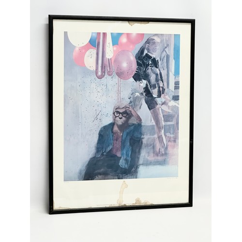 420 - A Signed Limited Edition print by Peter Blake. From the original photograph of David Hockney. 32/100... 