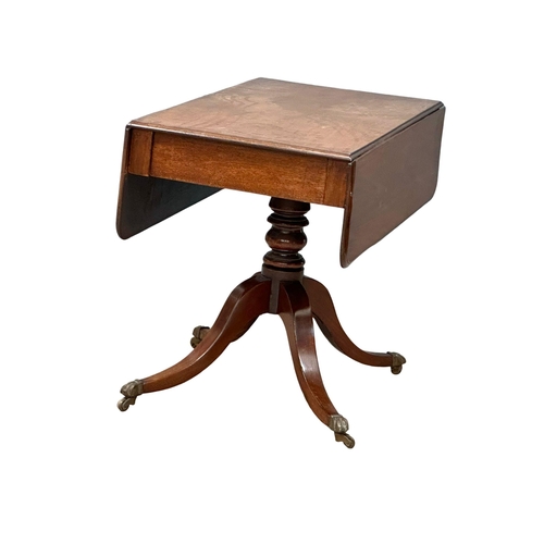 1171 - A George IV mahogany super table/sofa table. 100x105x74cm. 55x100x74cm