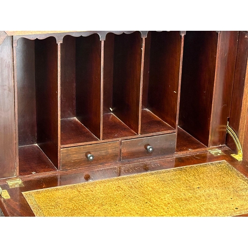 1172 - A large, early 20th Century Chippendale Revival bureau display cabinet. Circa 1910-1930. 130cmx33cmx... 