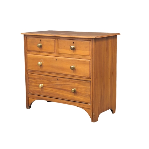 1178 - An Edwardian Walnut chest of drawers. 91cmx46cmx81cm.