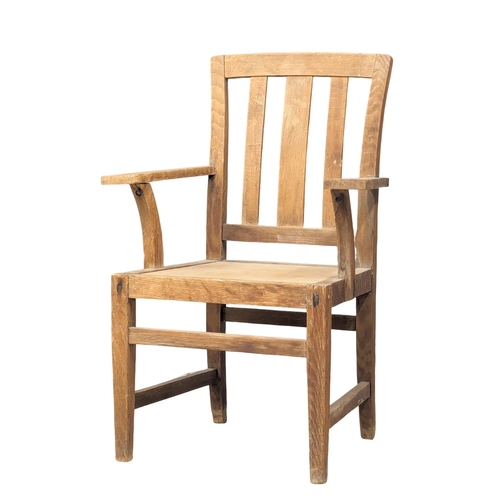 1182 - An early 20th Century Oak armchair