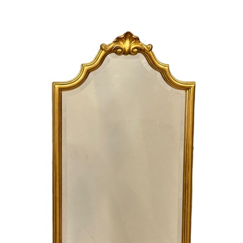 356 - A long 18th century style gilt framed mirror. 39x133cm C