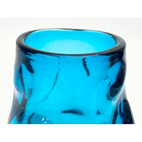 75 - A 1960’s ‘Knobbly’ Art Glass vase designed by Geoffrey Baxter for Whitefriars. 10x12.5cm