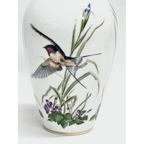 84 - A pair of Limited Edition ‘The Meadowland Bird’ vases designed by Basil Ede for Franklin Mint. 1980.... 