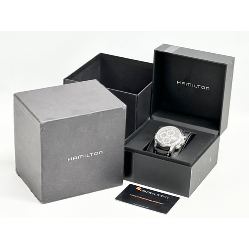 456 - A Hamilton Jazzmaster Lord Hamilton gents watch with box.