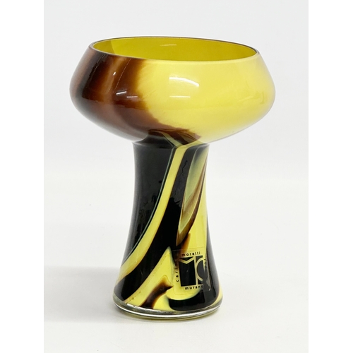 6 - A Murano Glass Space Age vase by Carlo Moretti. 10.5x14cm