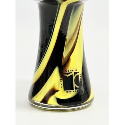 6 - A Murano Glass Space Age vase by Carlo Moretti. 10.5x14cm