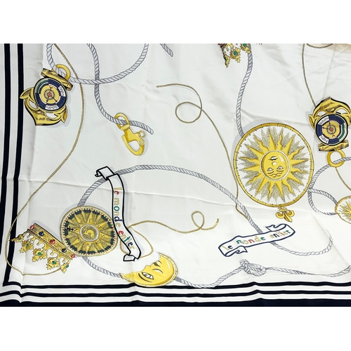 457 - A Louis Feraud ‘Le Monte Entier’ silk scarf.