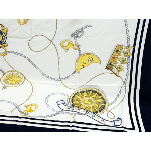 457 - A Louis Feraud ‘Le Monte Entier’ silk scarf.