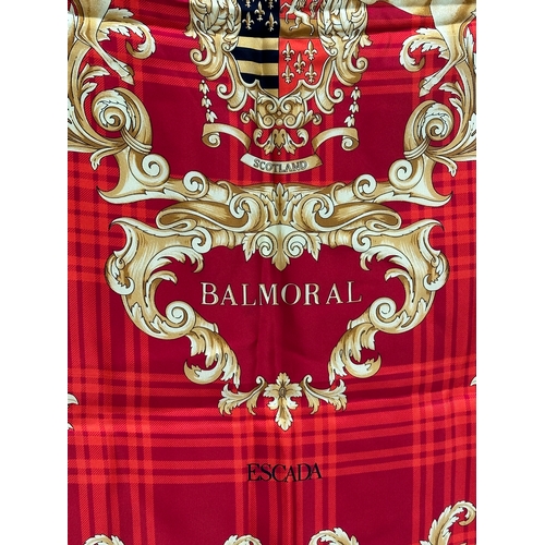 460 - An Escada ‘Balmoral’ silk scarf.