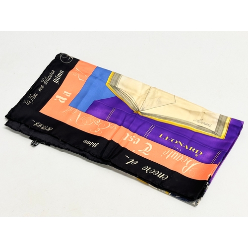 466 - A Leonard silk scarf.