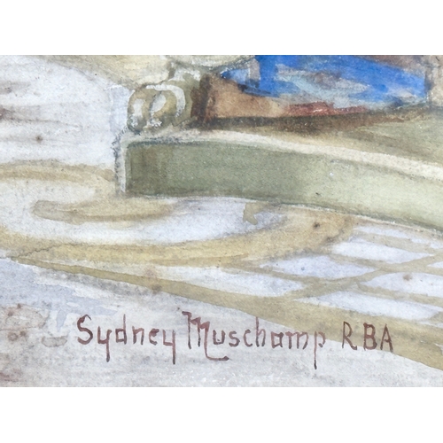 42 - A watercolour drawing by Francis Sydney Muschamp RBA (1851-1929) A Pause in the Game. In a late Vict... 