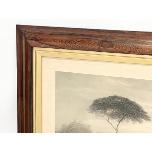 208 - A large late 19th century ‘Childe Harold’s Pilgrimage’ rosewood and gilt framed print from the origi... 