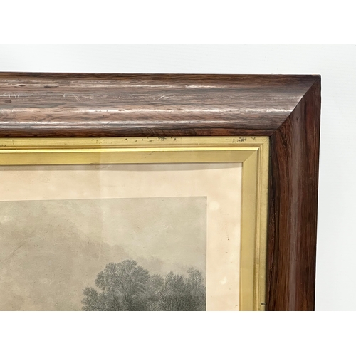 209 - A large 19th century ‘The Happy Days of Charles the First’ rosewood and gilt framed print. From the ... 