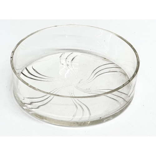 51 - An early 20th century Art Nouveau pewter bowl with original glass liner. Orivit. Circa 1900-1910. 21... 