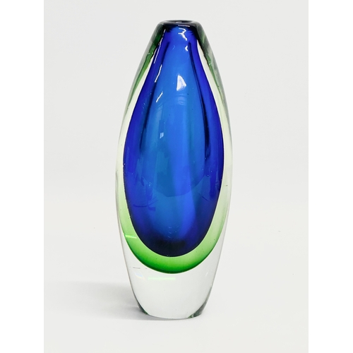 59 - A Murano Sommerso Glass vase designed by Flavio Poli for Seguso. 21cm