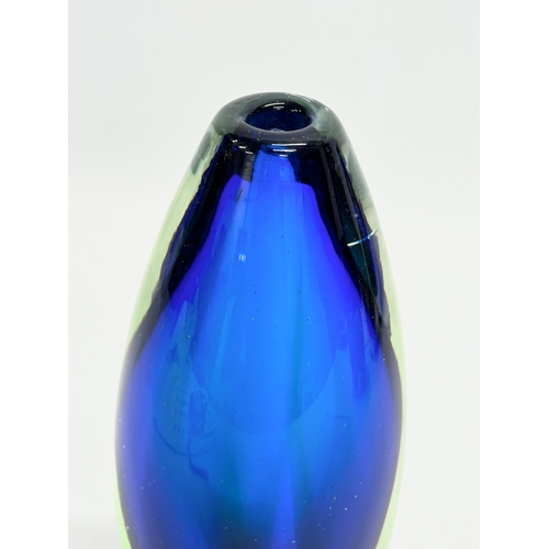 59 - A Murano Sommerso Glass vase designed by Flavio Poli for Seguso. 21cm