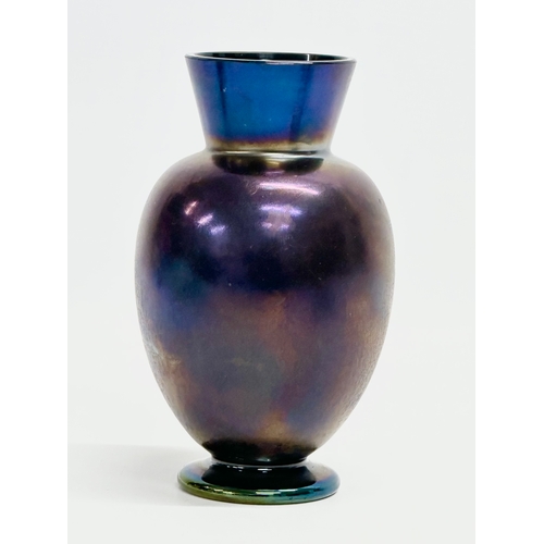 64 - An early 20th century iridescent glass vase by Kralik. Circa 1900. 10x16cm