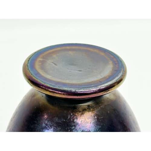 64 - An early 20th century iridescent glass vase by Kralik. Circa 1900. 10x16cm