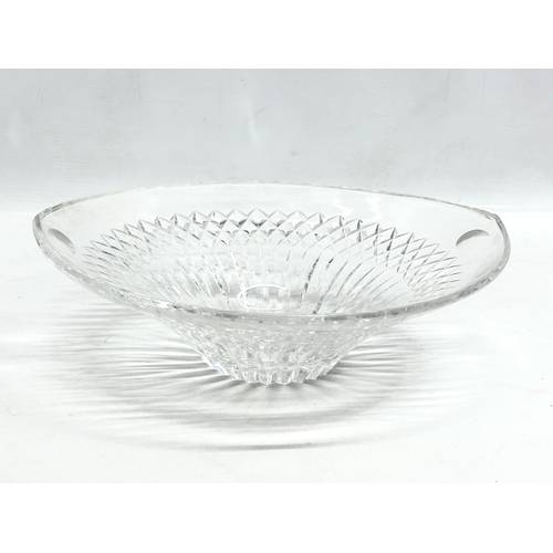 143 - Waterford Crystal. A large Waterford Crystal bowl 30x28x9.5cm. 3 Waterford Colleen sherry glasses (2... 