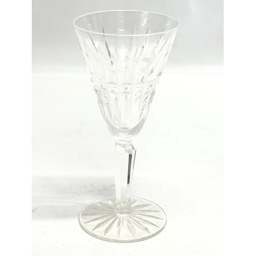 143 - Waterford Crystal. A large Waterford Crystal bowl 30x28x9.5cm. 3 Waterford Colleen sherry glasses (2... 