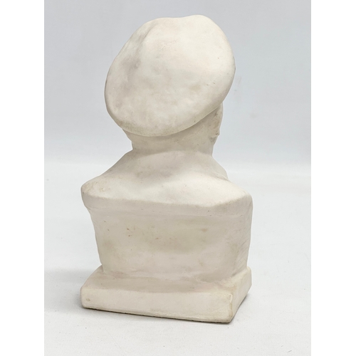 148 - A mid 20th century USSR Alabaster bust of Vladimir Lenin.