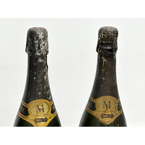 538 - 3 bottles of vintage Masse Pere Et Fils champagne. Brut Reims.