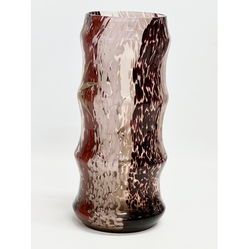 21 - A rare Art Nouveau ‘Bamboo’ glass vase by Ernest Baptiste Leveille. Early 20th century. Circa 1910. ... 