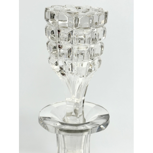 160 - A large late 19th century Victorian glass decanter. Circa 1880. 35cm