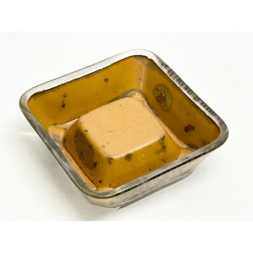 34 - A rare Dunville’s Old Irish Whisky glass ashtray. 11.5x11.5x4cm