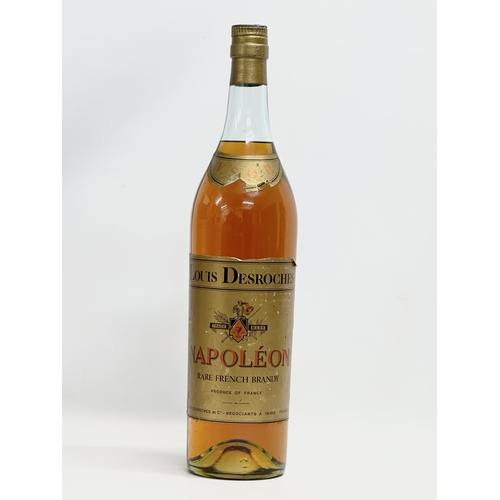 534 - A double magnum Louis Desroches Napoleon Rare French Brandy.