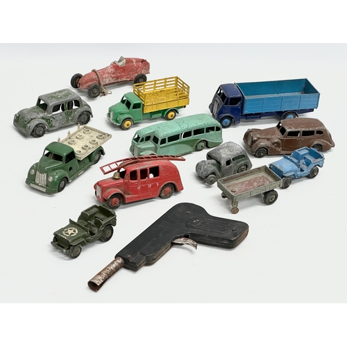 549 - A collection of vintage model cars. Mostly Dinky.