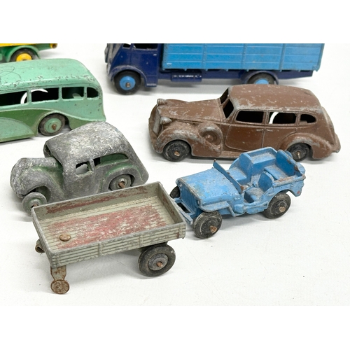 549 - A collection of vintage model cars. Mostly Dinky.