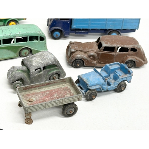 549 - A collection of vintage model cars. Mostly Dinky.