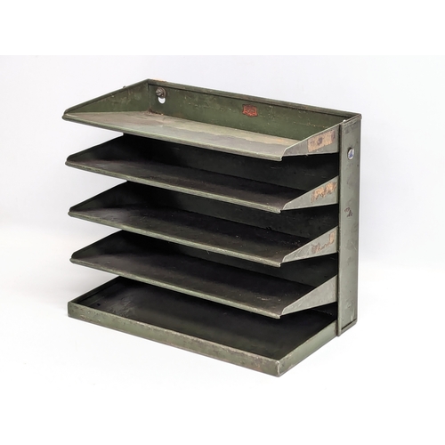 746 - A Veteran Series desktop / wall hanging filing unit. 39x23x33cm