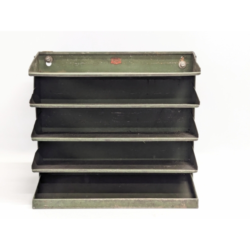 746 - A Veteran Series desktop / wall hanging filing unit. 39x23x33cm