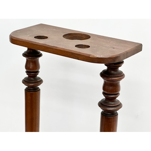 747 - A late Victorian mahogany stick stand/umbrella stand. Circa 1890-1900. 25x13x663.5cm