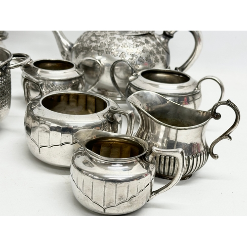 750 - A collection of 19th century silver plate/EPNS.